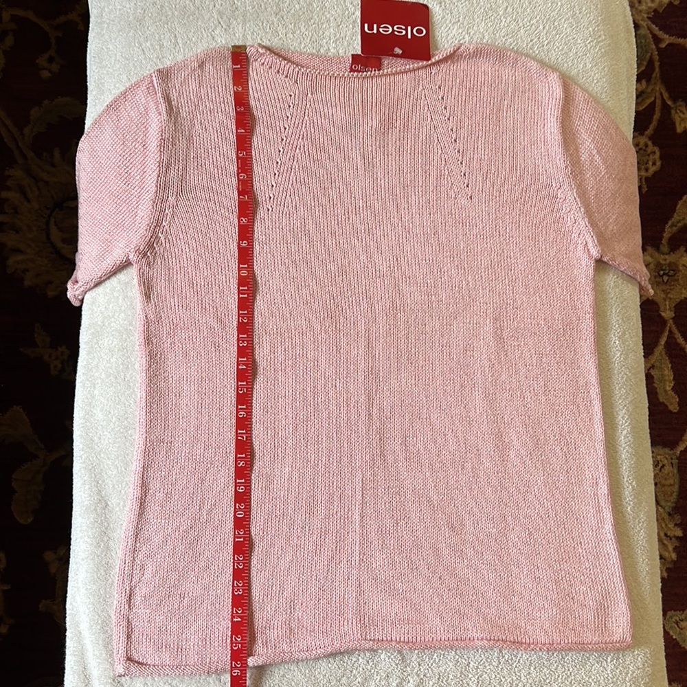 Olsen Soft Pink Sweater - Picture 5 of 10